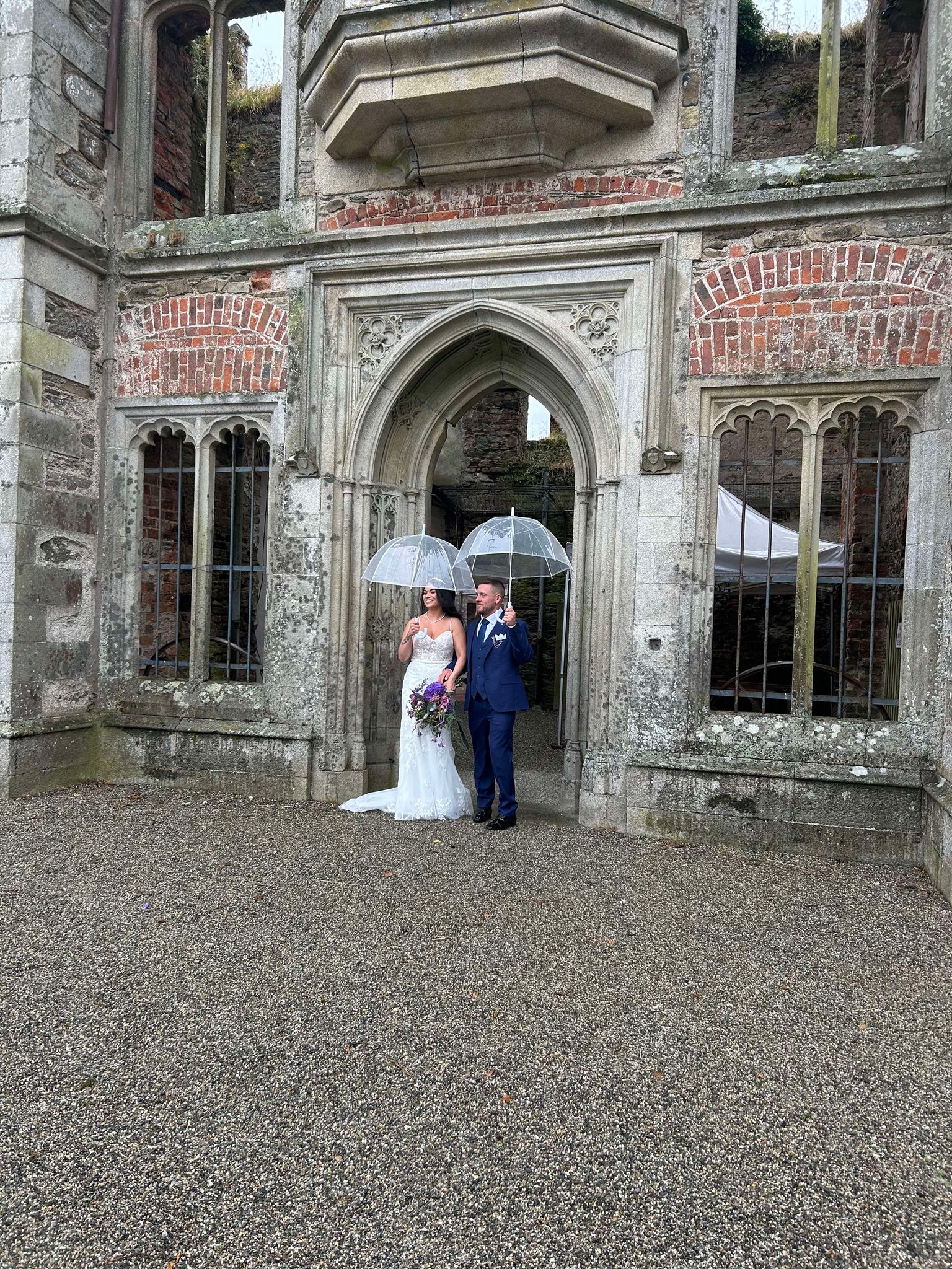 castle wedding cake