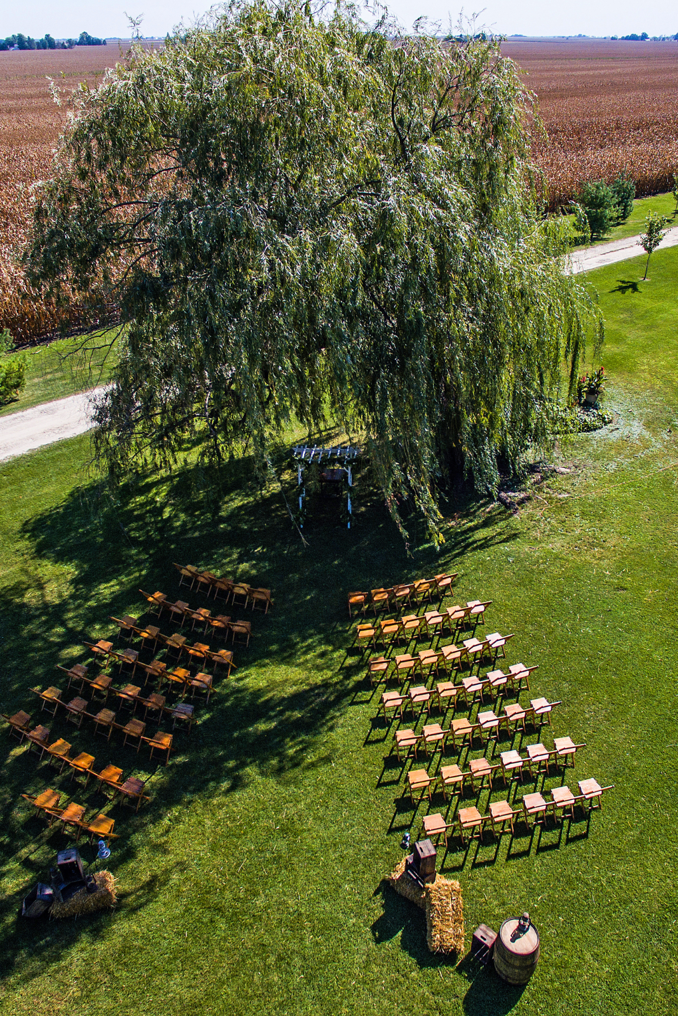 farm wedding ceremony