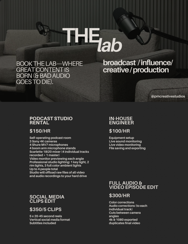 moody podcast studio